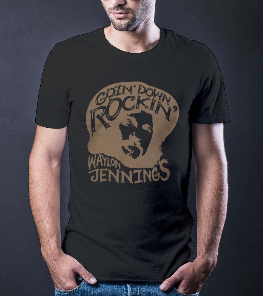 Goin' Down Rockin' Waylon Jennings Men's Collection T-Shirt
