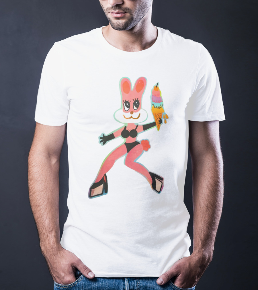 Karol G Merch Mañana Será Bonito Bunny In Bikini With Ice Cream Cone T-Shirt