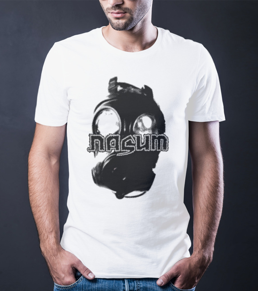 Nasum Gasmask Logo Dark Aesthetic T-Shirt