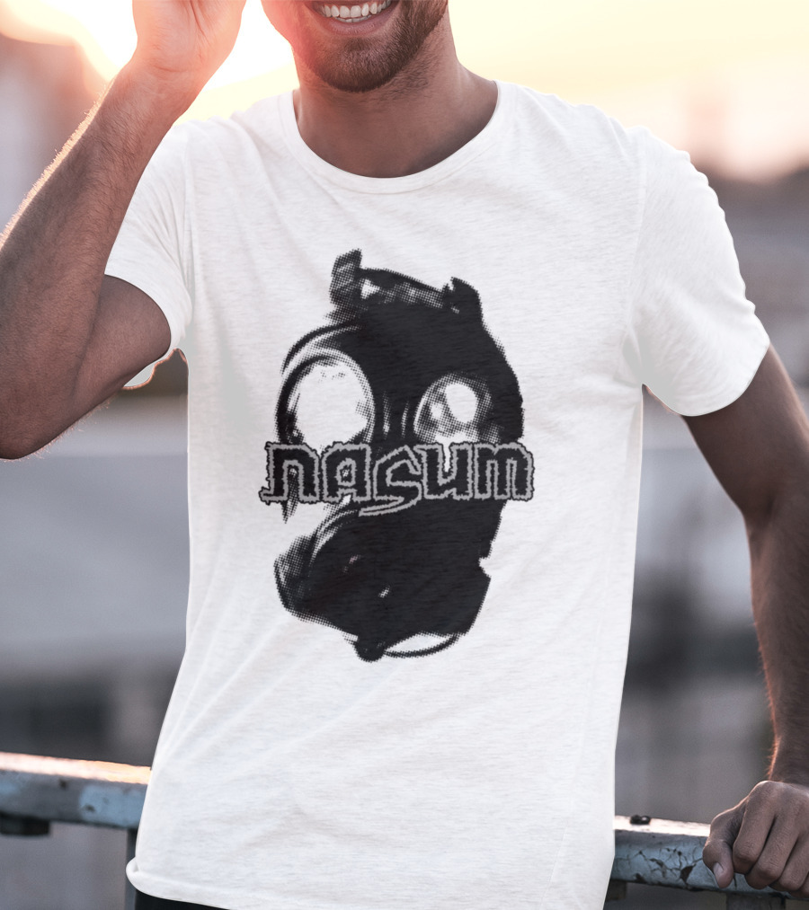 Nasum Gasmask Logo Dark Aesthetic T-Shirt