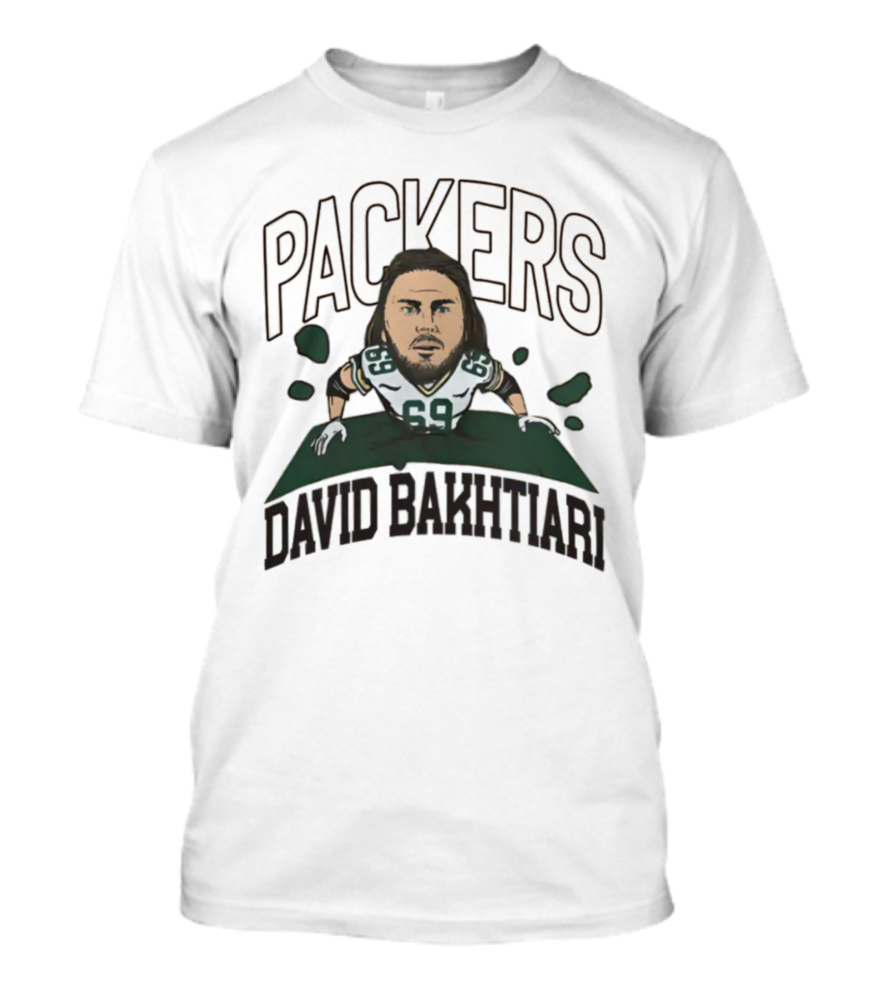 Green Bay Packers NFL David Bakhtiari #69 Breakthrough T-Shirt