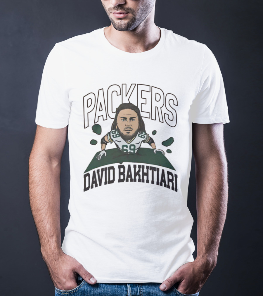 Green Bay Packers NFL David Bakhtiari #69 Breakthrough T-Shirt
