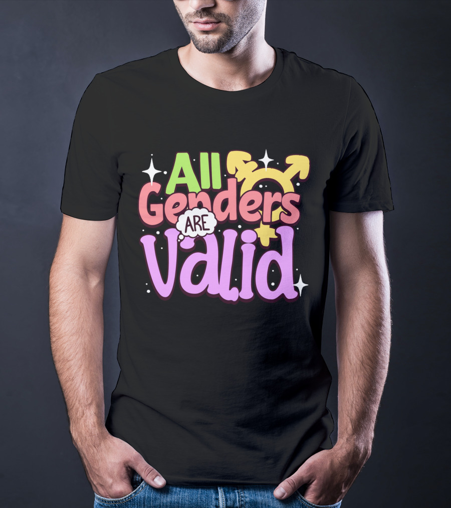 All Genders Are Valid Symbolic Gender Equality T-Shirt