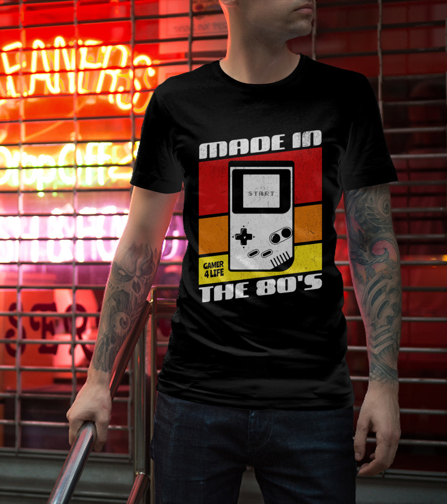 MADE IN THE 80'S GAMER 4 LIFE VINTAGE GAMING START T-Shirt