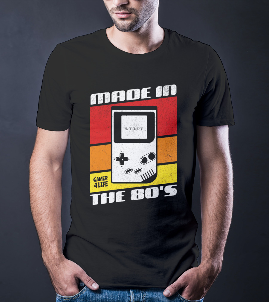 MADE IN THE 80'S GAMER 4 LIFE VINTAGE GAMING START T-Shirt