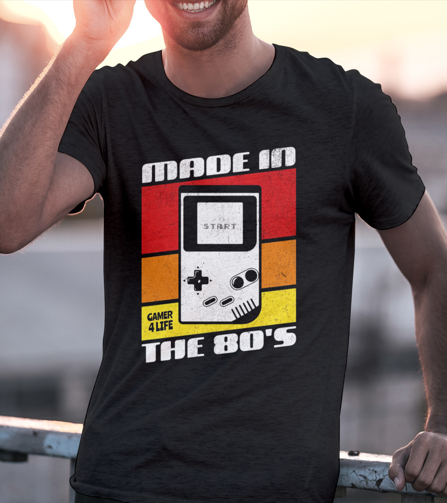 MADE IN THE 80'S GAMER 4 LIFE VINTAGE GAMING START T-Shirt