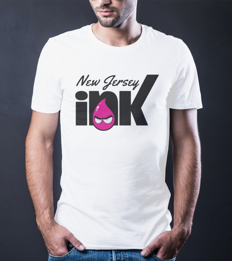 New Jersey Ink Angry Pink Droplet T-Shirt