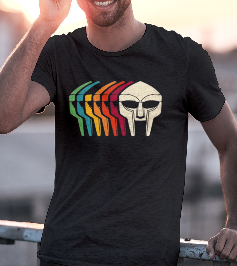 Retro Multicolor MF Doom Mask T-Shirt