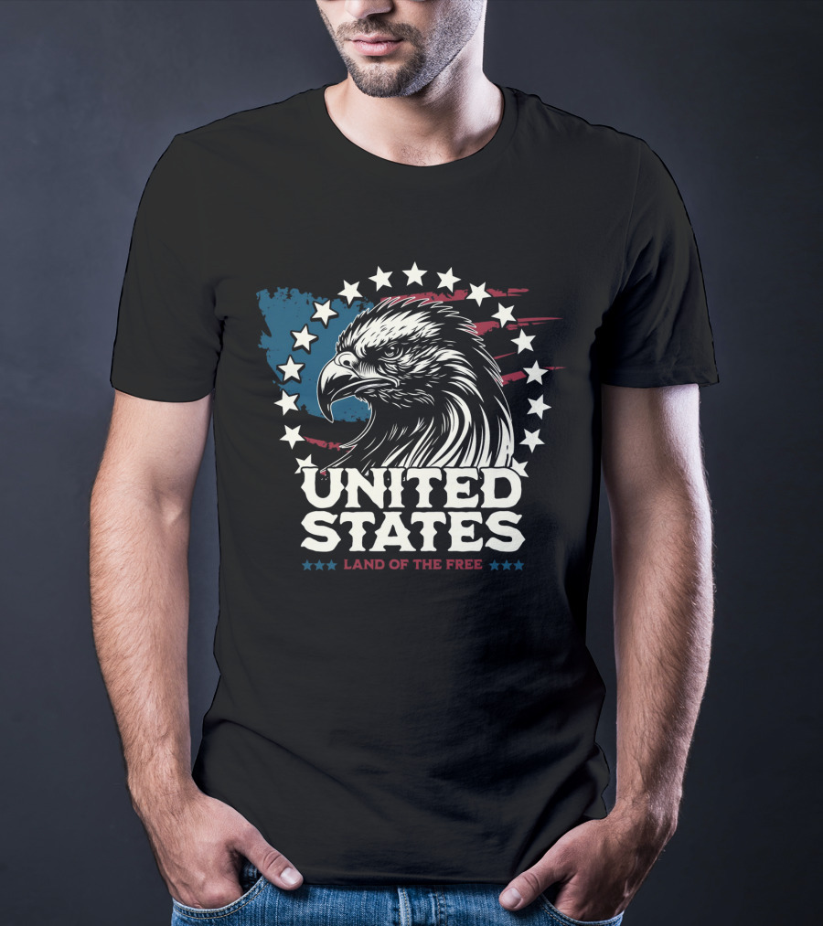 United States Land Of The Free Eagle T-Shirt