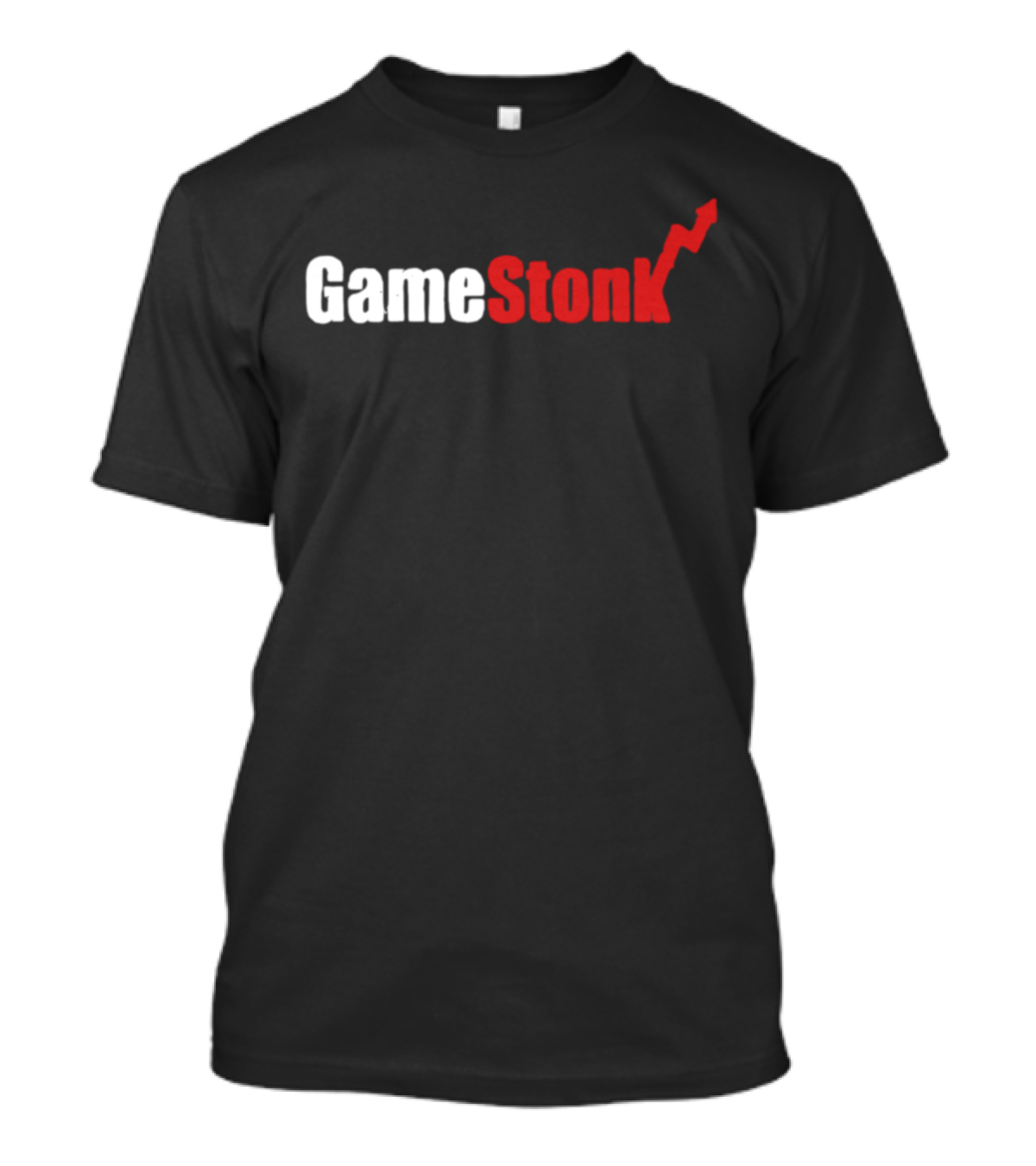 GameStonk Stock Market Meme Text With Red Upward Arrow T-Shirt