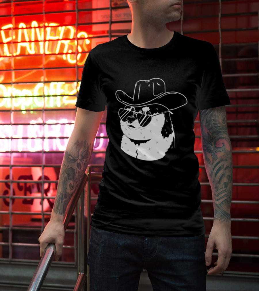 Rodeo Doge Cowboy Hat Sunglasses Collection T-Shirt