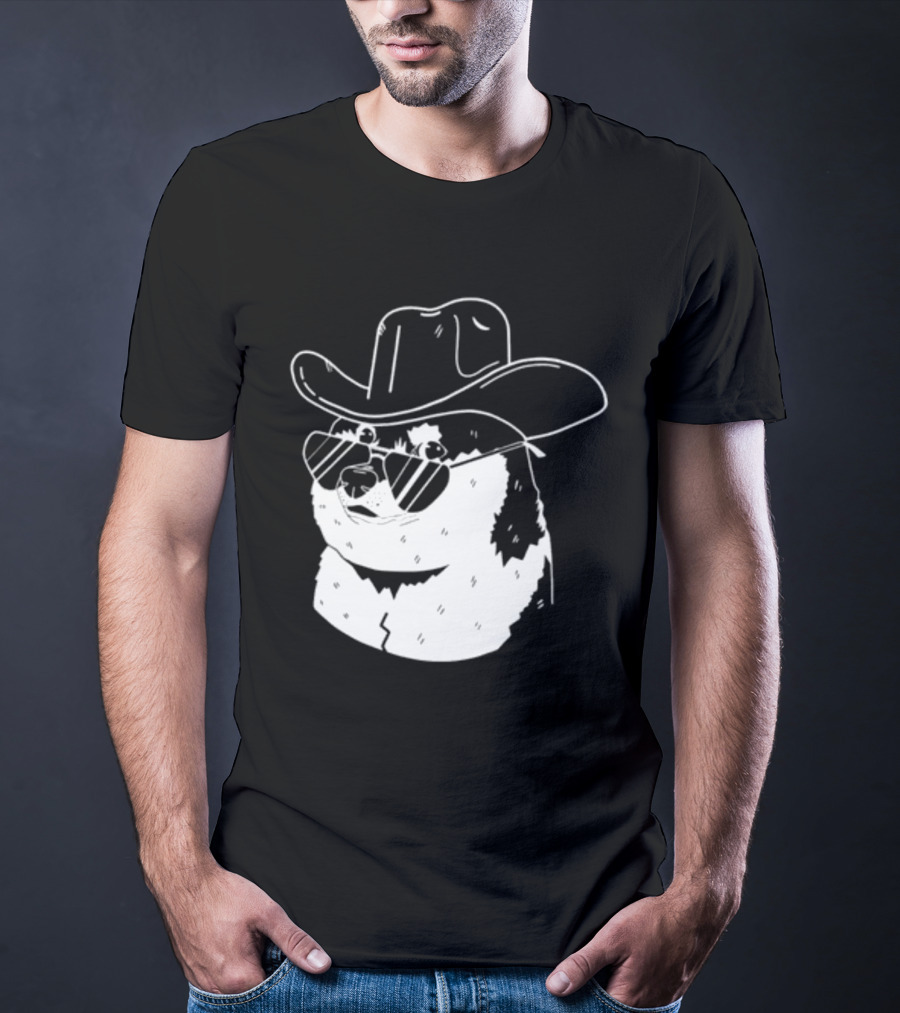 Rodeo Doge Cowboy Hat Sunglasses Collection T-Shirt