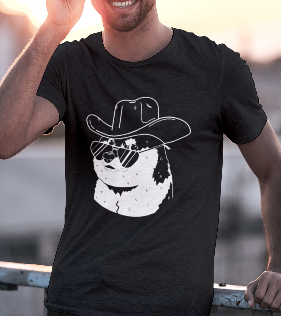 Rodeo Doge Cowboy Hat Sunglasses Collection T-Shirt