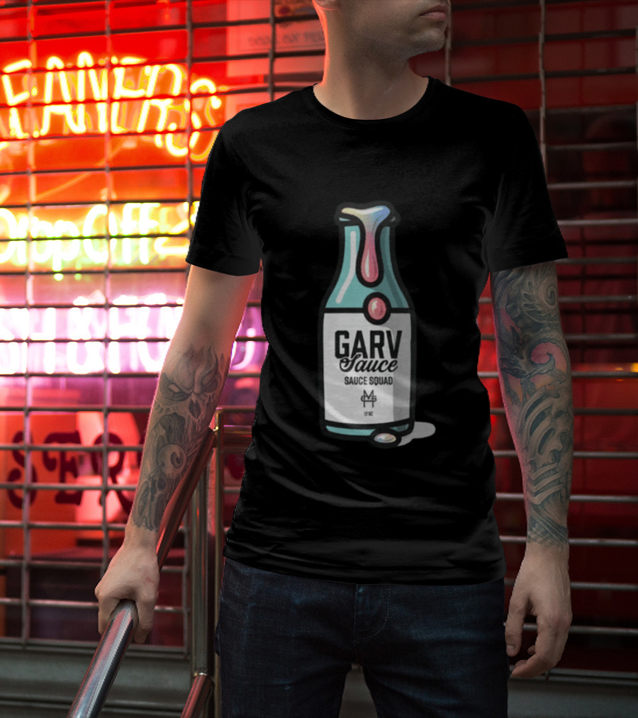 GARV Sauce Bottle Sauce Squad 12 OZ T-Shirt
