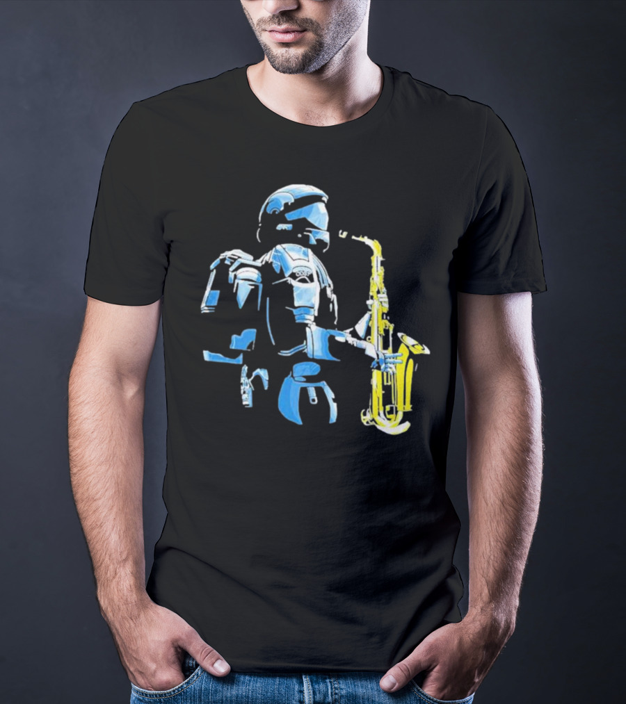 Halo 3 ODST Soldier Playing Saxophone T-Shirt