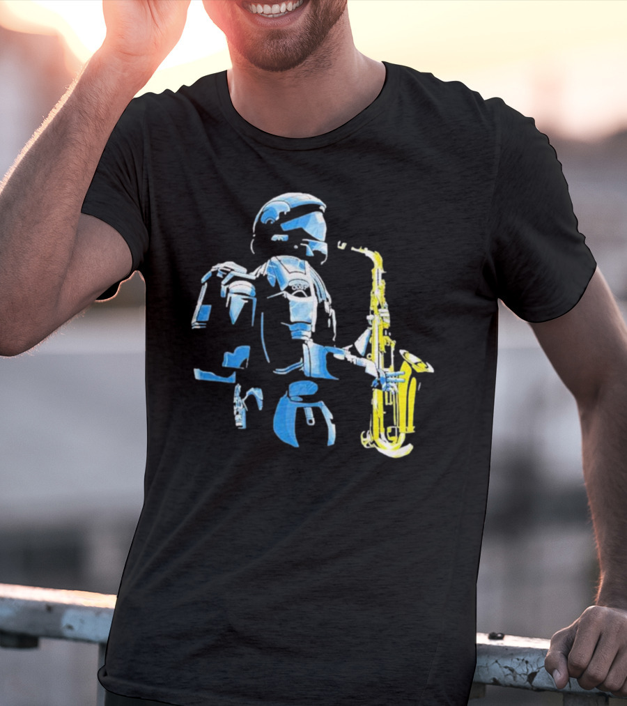 Halo 3 ODST Soldier Playing Saxophone T-Shirt