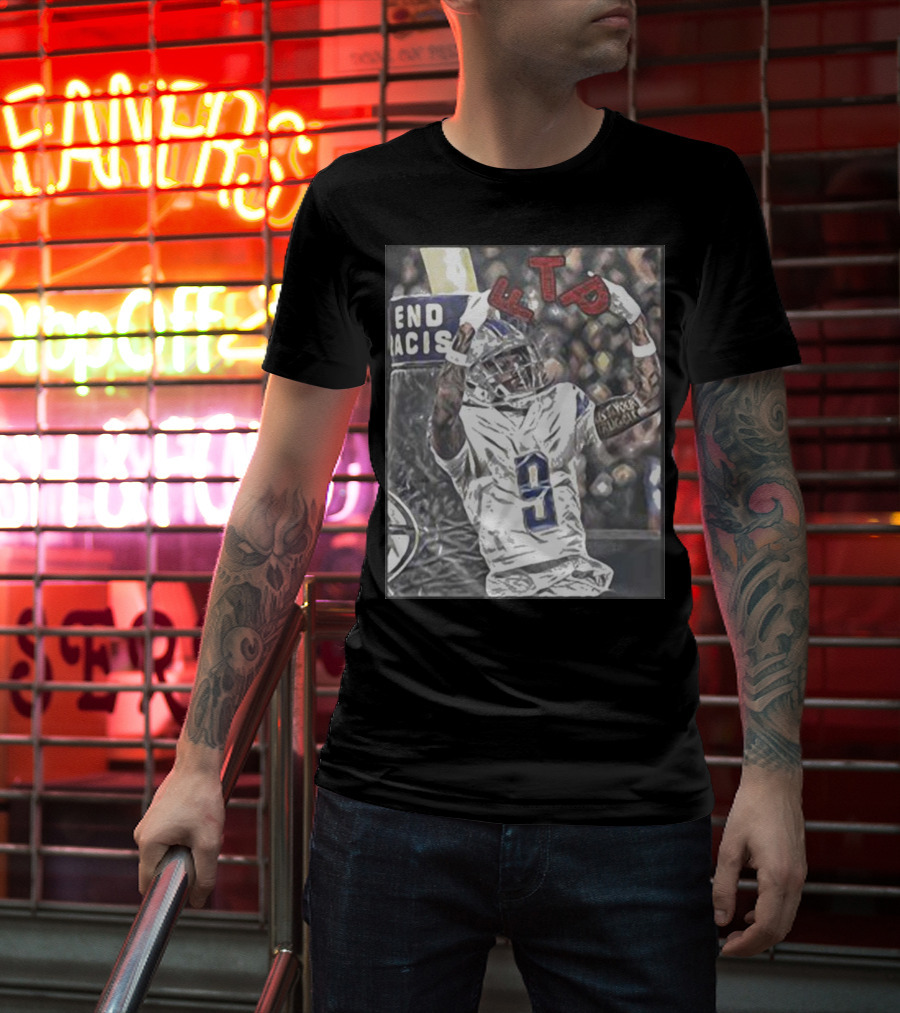 Detroit 313 Store Jameson Williams Football FTP V9 T-Shirt