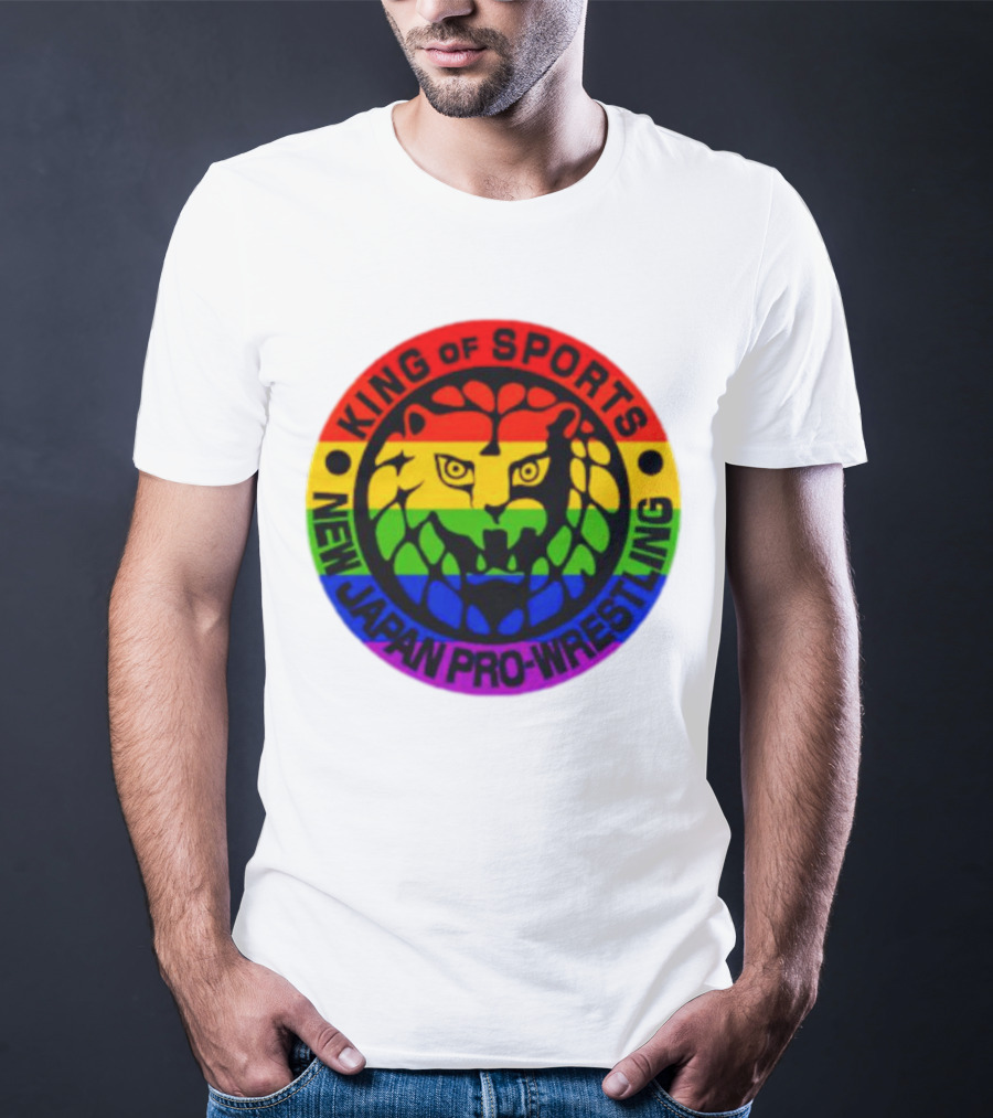 King Of Sports New Japan Pro-Wrestling Rainbow Lion T-Shirt