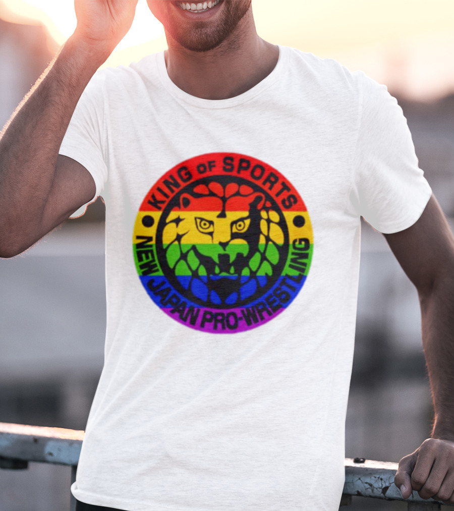 King Of Sports New Japan Pro-Wrestling Rainbow Lion T-Shirt