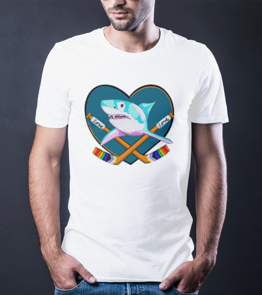 San Jose Sharks Pride Night Love Inclusion Diversity Hockey T-Shirt