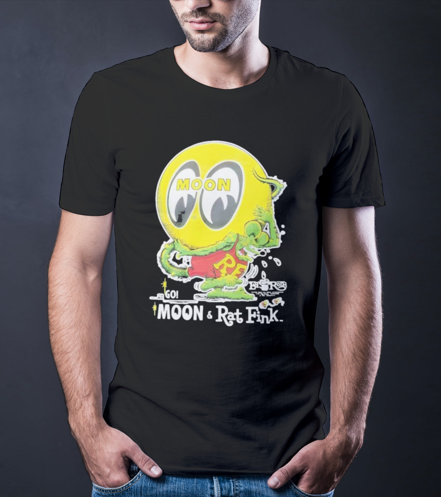Go MOON And Rat Fink T-Shirt
