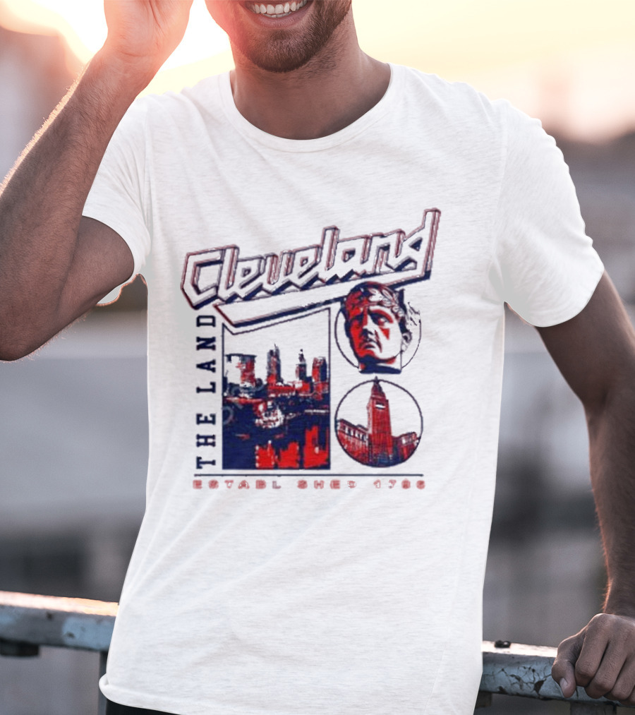 Cleveland The Land Established 1796 Skyline And Monument T-Shirt