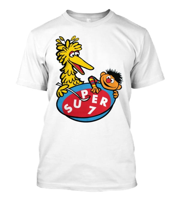 Big Bird And Ernie Super 7 Alphabet Soup T-Shirt