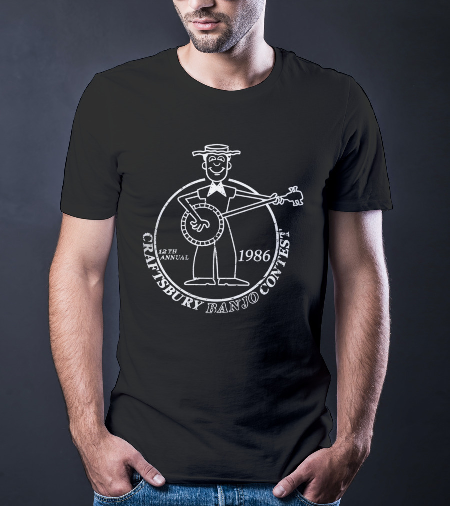 12th Annual Craftsbury Banjo Contest 1986 T-Shirt