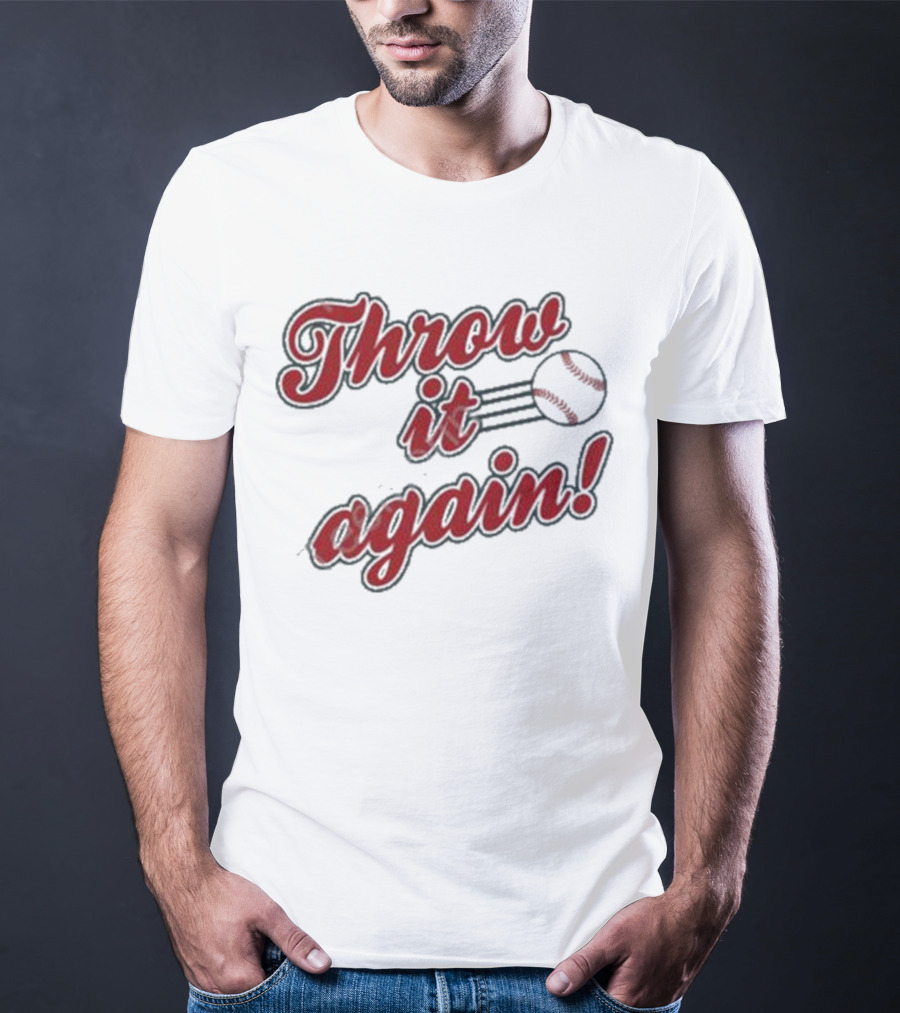 Sandra Golden Throw It Again Baseball T-Shirt