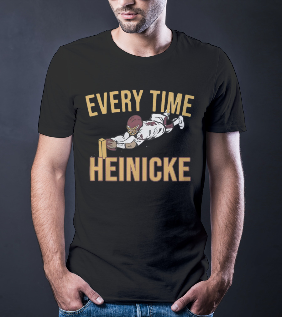 Every Time Heinicke Football Dive Determination T-Shirt