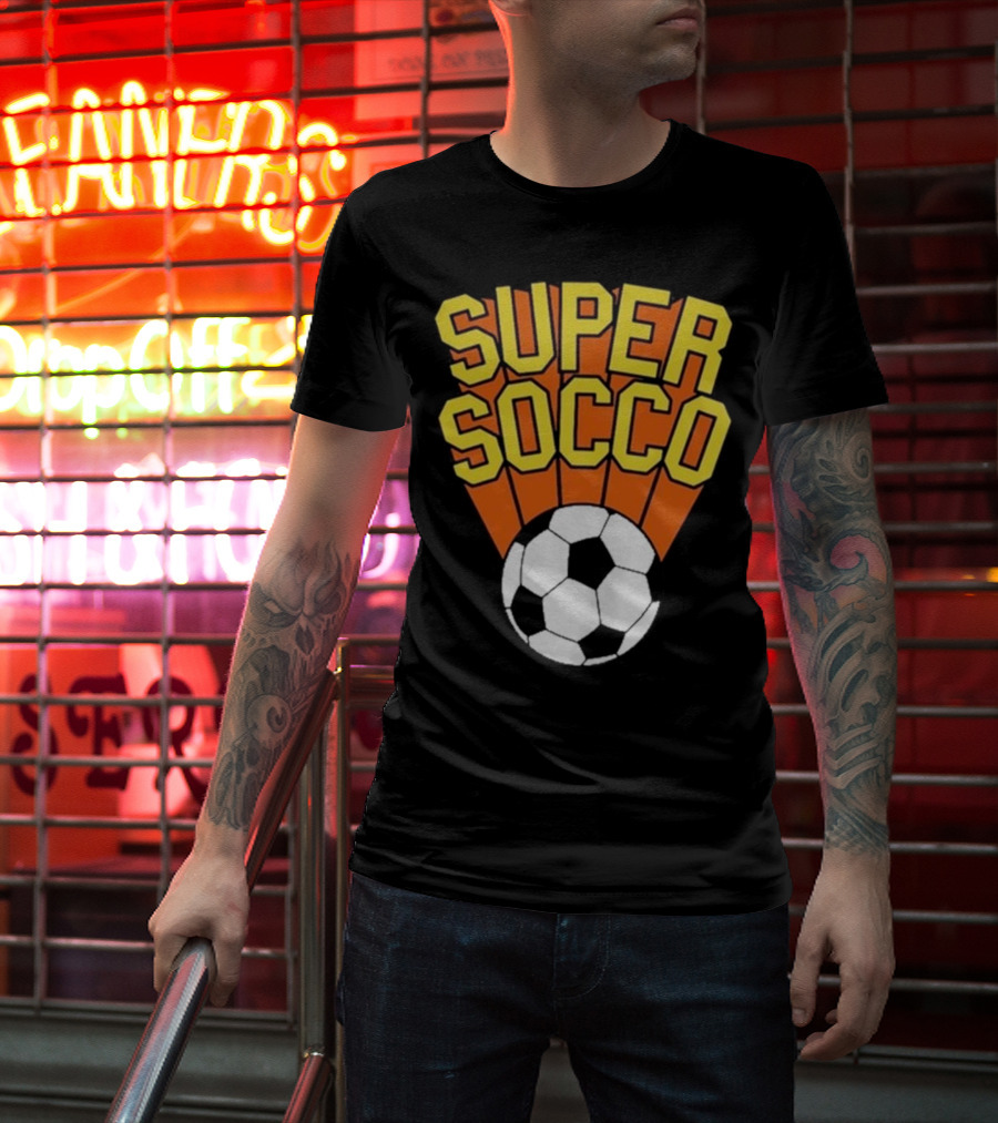 Super Socco Soccer Ball Burst T-Shirt
