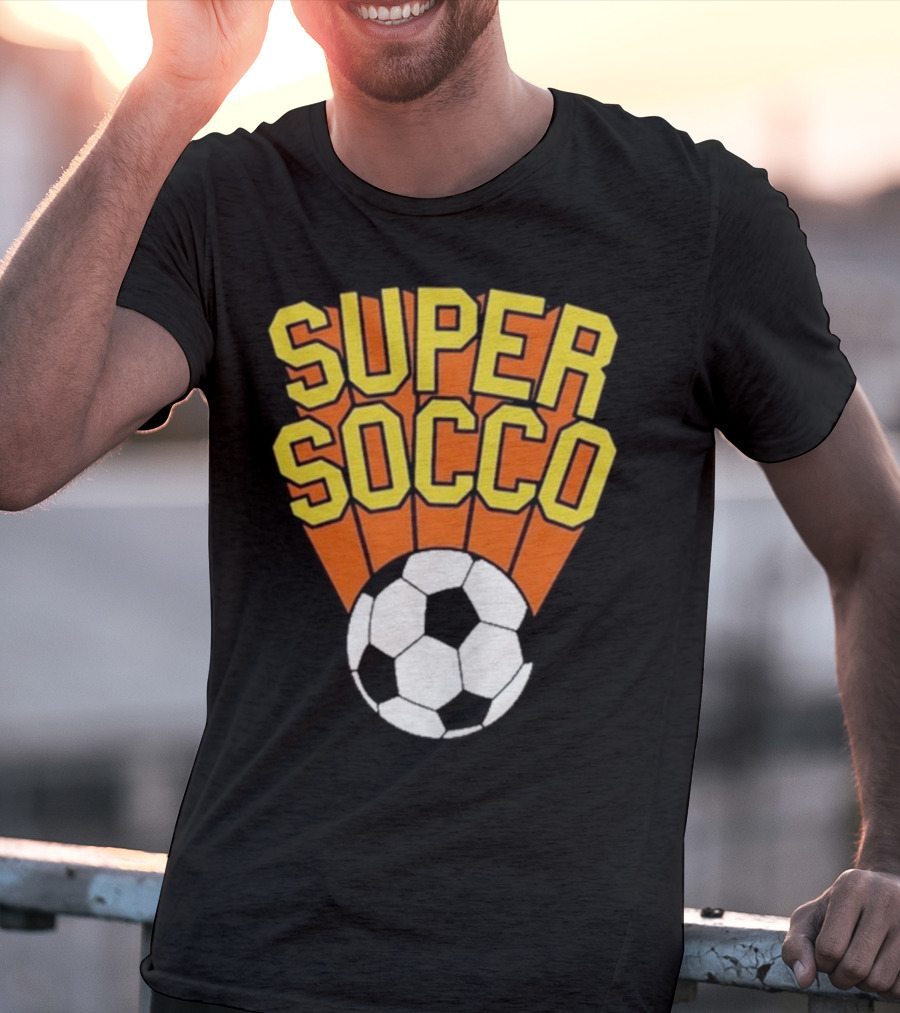 Super Socco Soccer Ball Burst T-Shirt