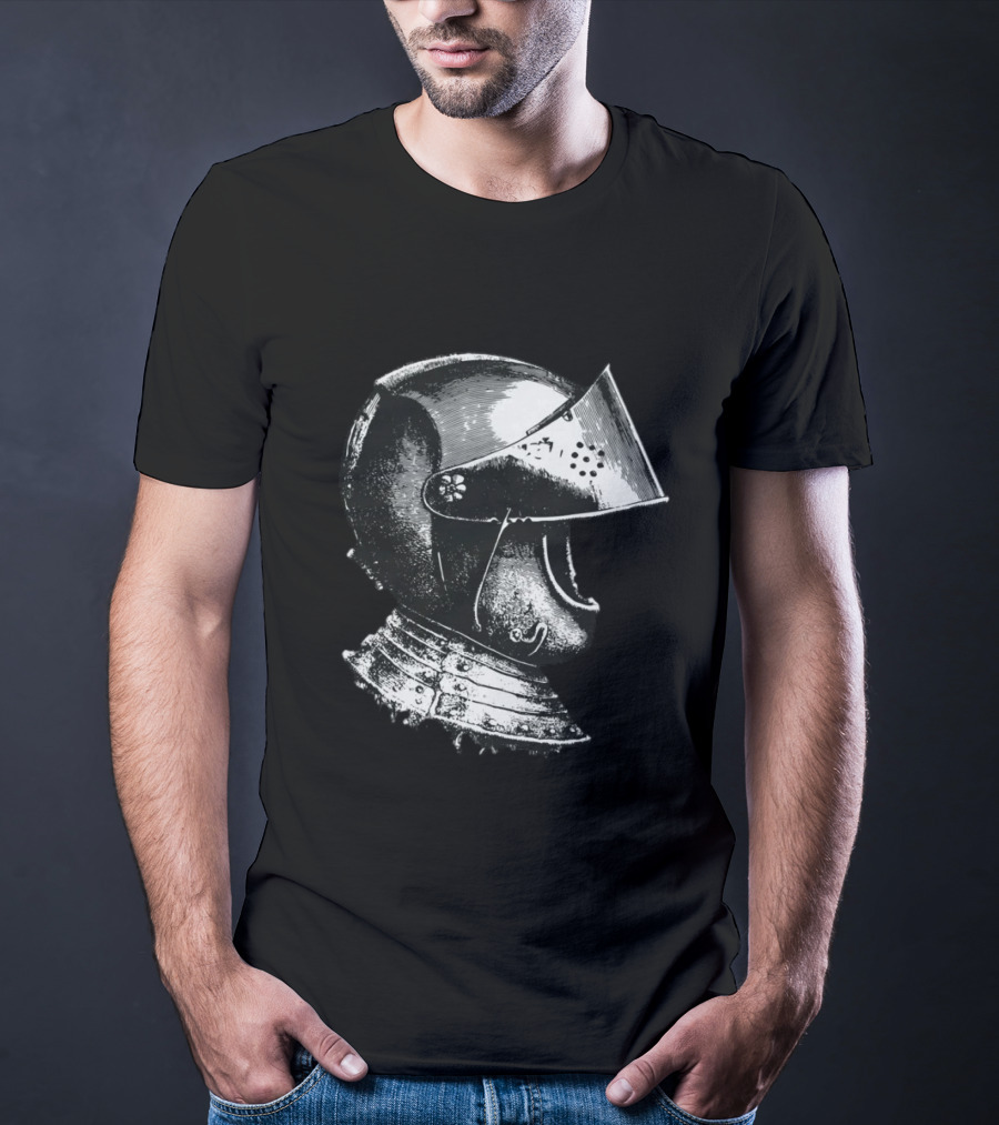 A Knight Helmet Medieval Armor T-Shirt