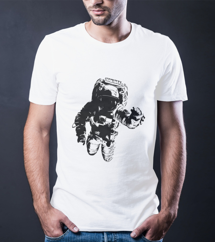 Astronomer Floating Astronaut Black T-Shirt