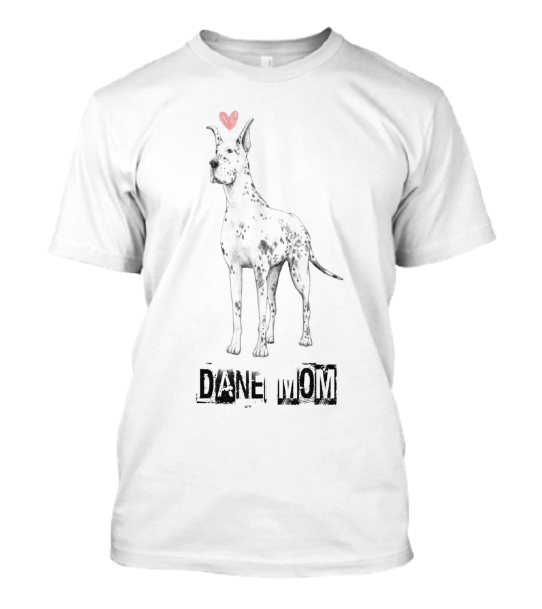 Great Dane Mom With Heart T-Shirt