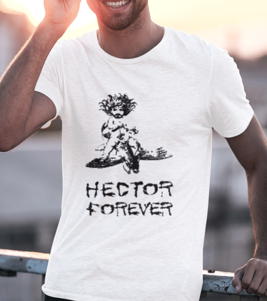 Hector Forever Fish Cherub Statue T-Shirt
