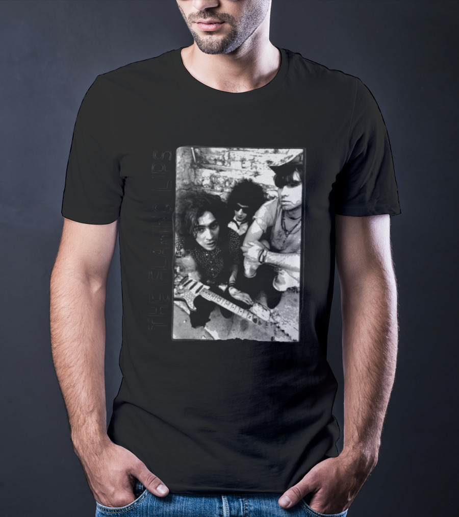 The Flaming Lips She Don’t Use Jelly Black And White Band Photo T-Shirt