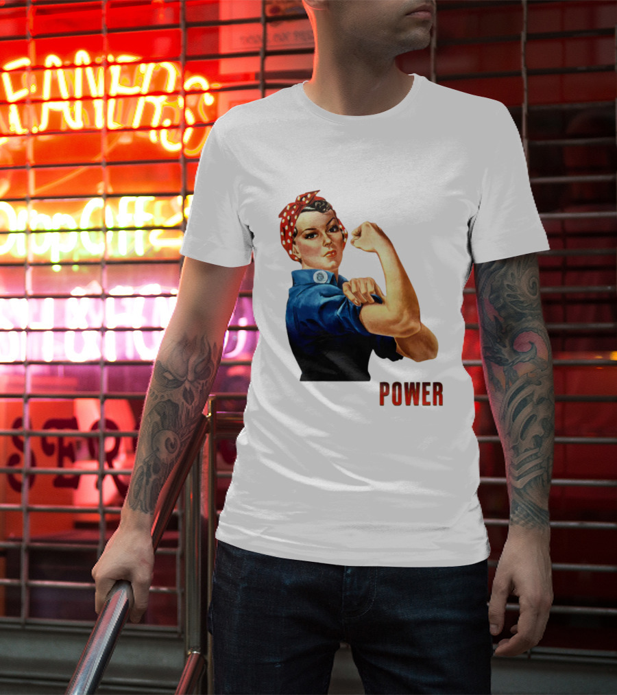 Rosie The Riveter Woman Power T-Shirt