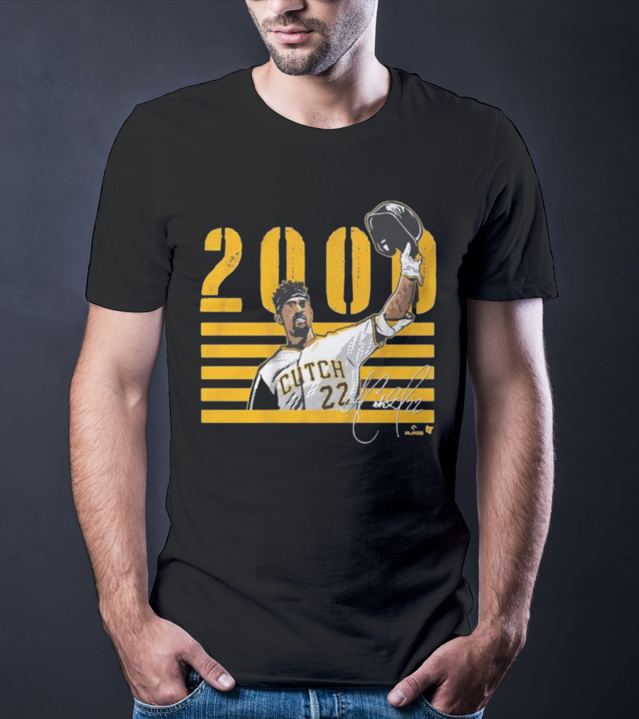 Pittsburgh Cutch 22 2000 Hits Celebration MLB Player T-Shirt