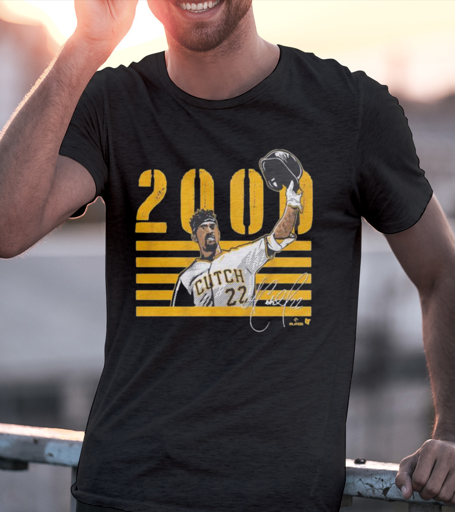 Pittsburgh Cutch 22 2000 Hits Celebration MLB Player T-Shirt