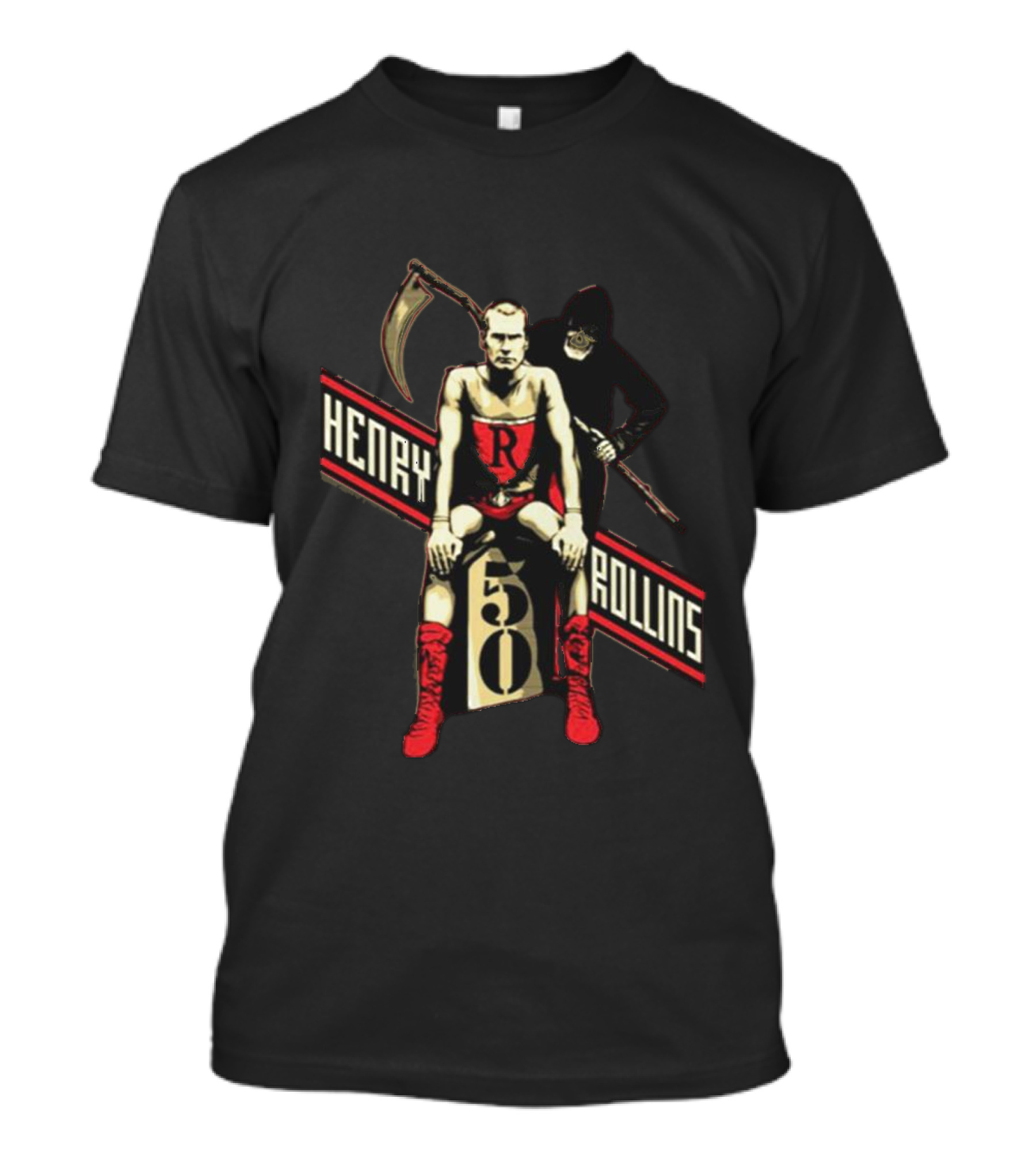 Henry Rollins Reaper 50 Red Boots T-Shirt