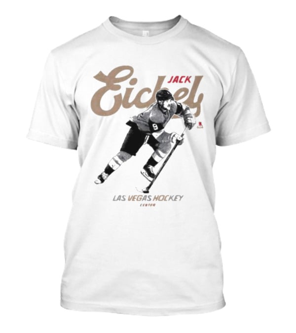 Jack Eichel Las Vegas Hockey Player Action T-Shirt