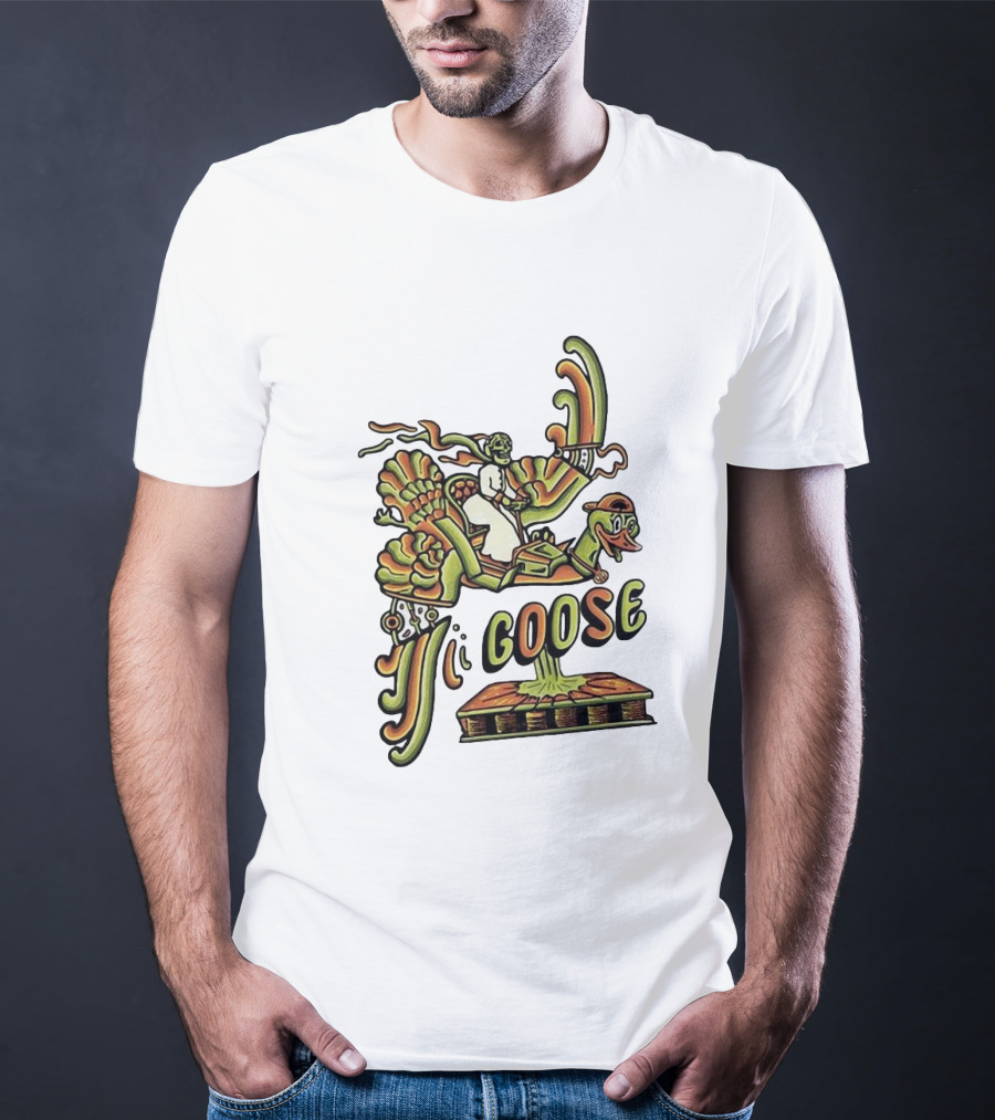Goose Summer Bird Ride Adventure T-Shirt