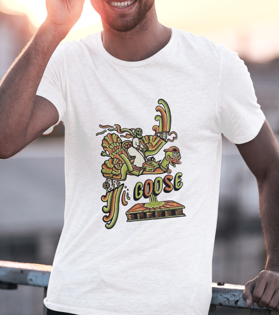 Goose Summer Bird Ride Adventure T-Shirt
