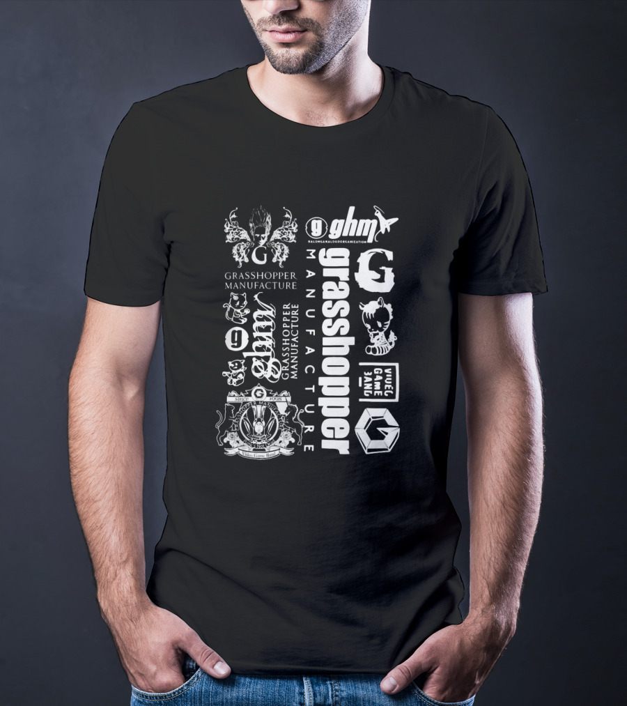 Grasshopper Manufacture GHM Grasshopper Manufacture Grasshopper GHM Uncle Game Jam T-Shirt