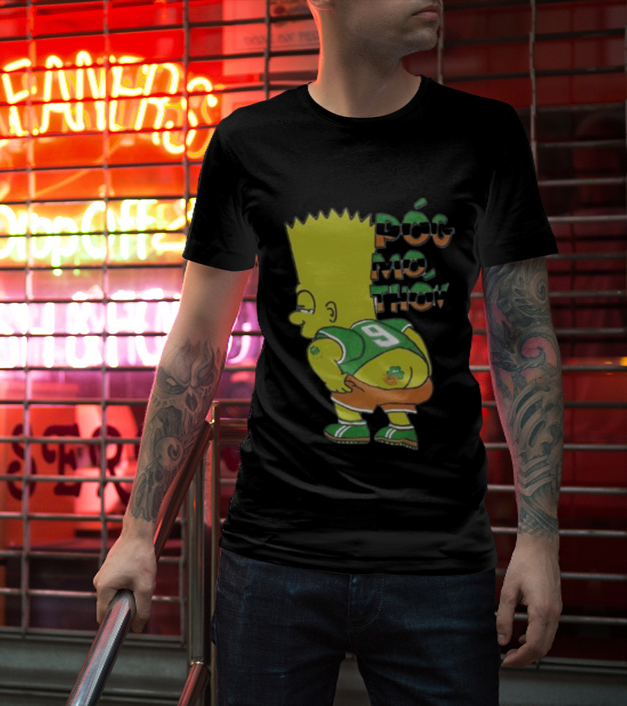 Simperson Bart Number 9 Pog Mo Thon St. Patrick's Irish Green T-Shirt