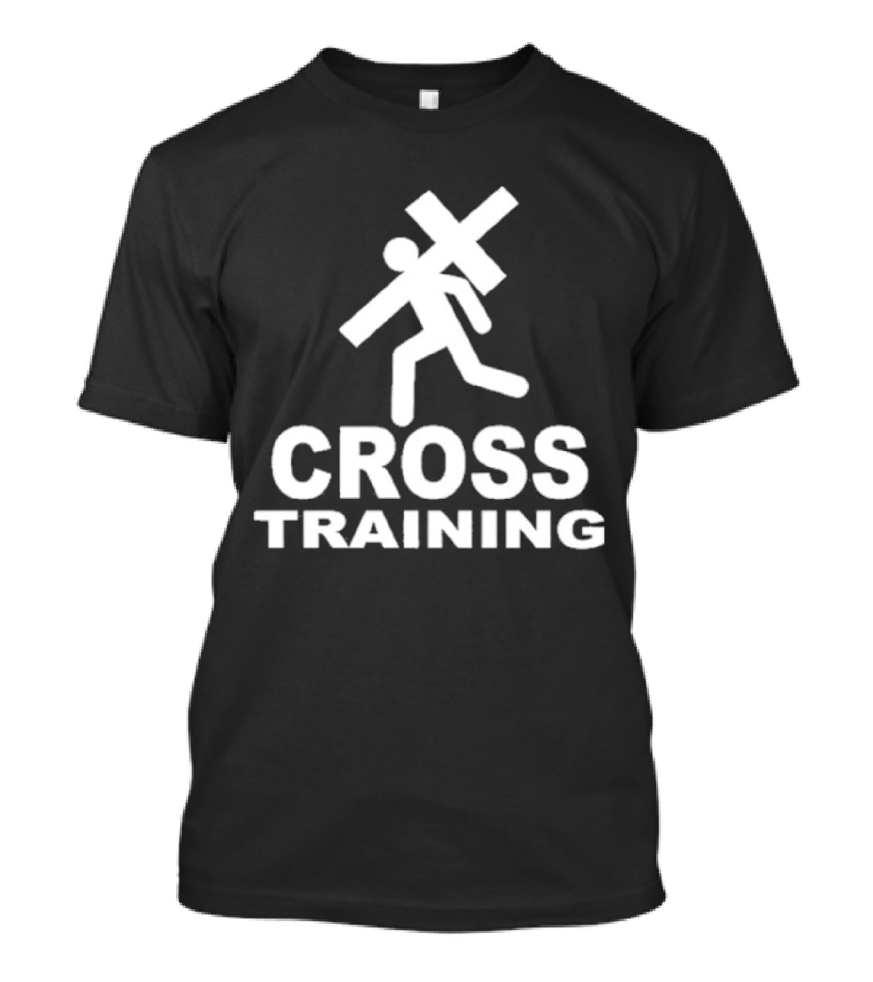 Giuseppe Barbaro Cross Training Christian Carrying Symbolic Cross T-Shirt