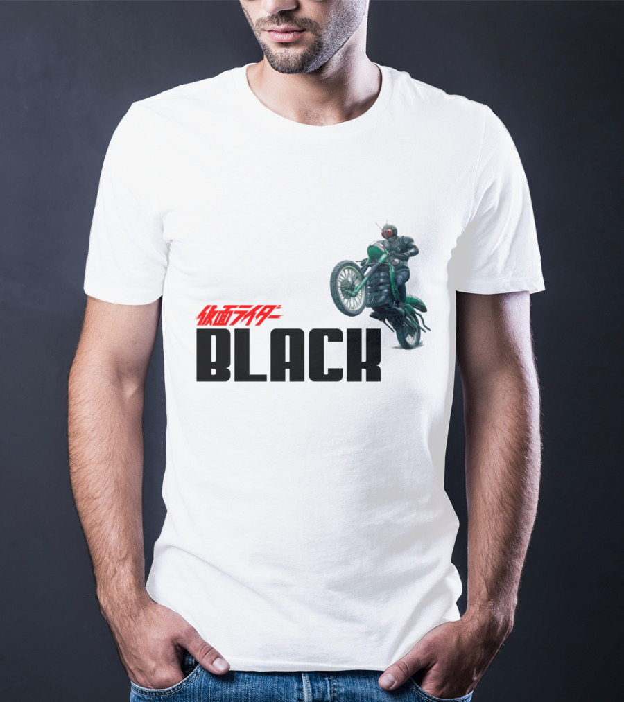 Kamen Rider Black Motorcycle Action Scene T-Shirt