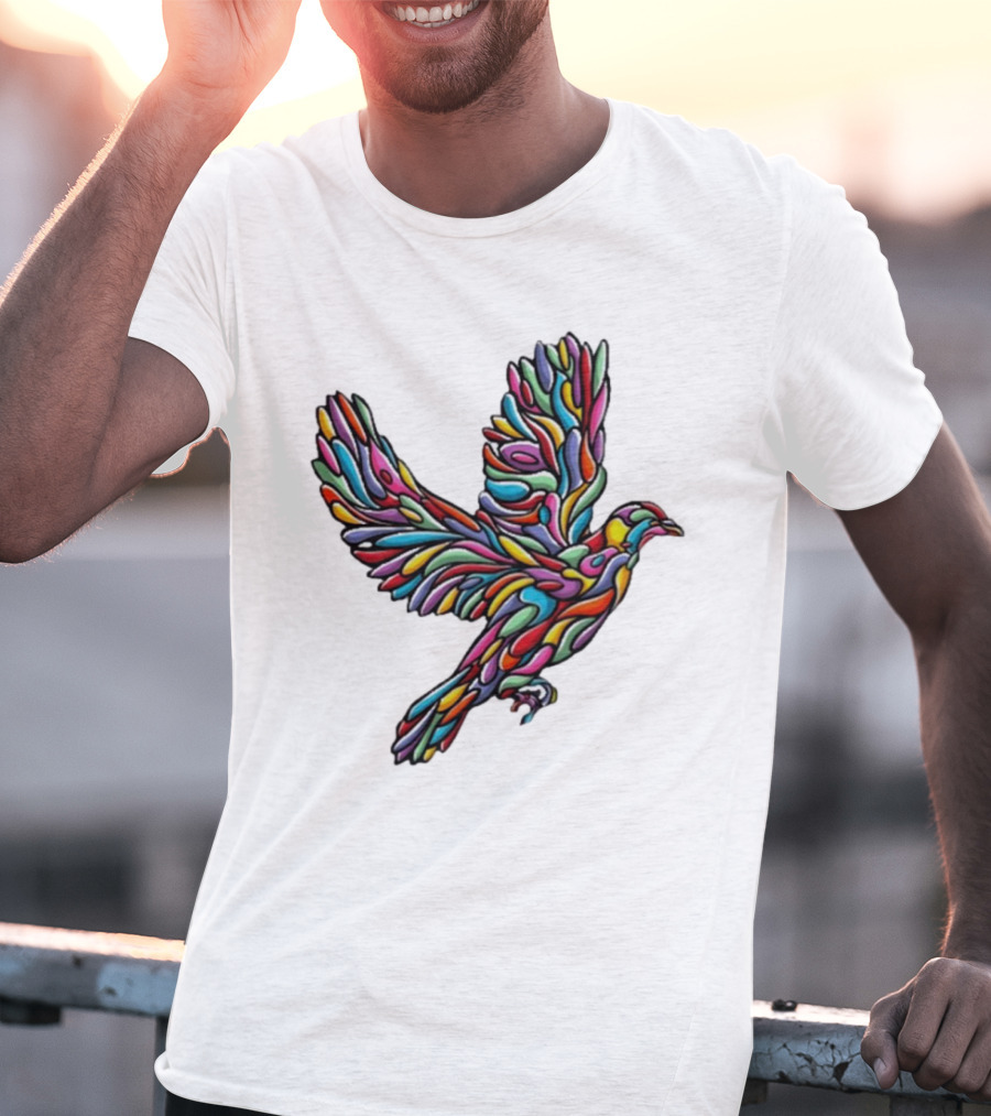 Glenside Local Solidarity Multicolored Dove T-Shirt