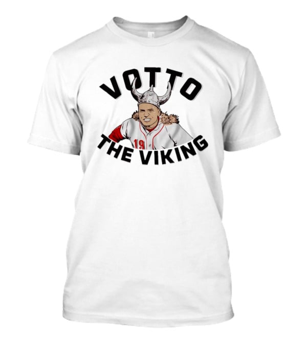 Votto The Viking Baseball Legend In Iconic Helmet 19 Jersey T-Shirt